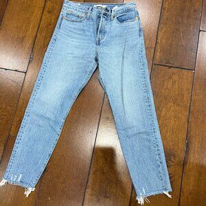 Levis WEDGIE Button Fly Jeans, ankle length